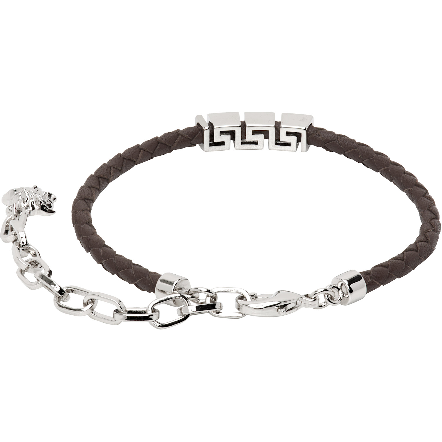  Versace Greca Leather Bracelet 