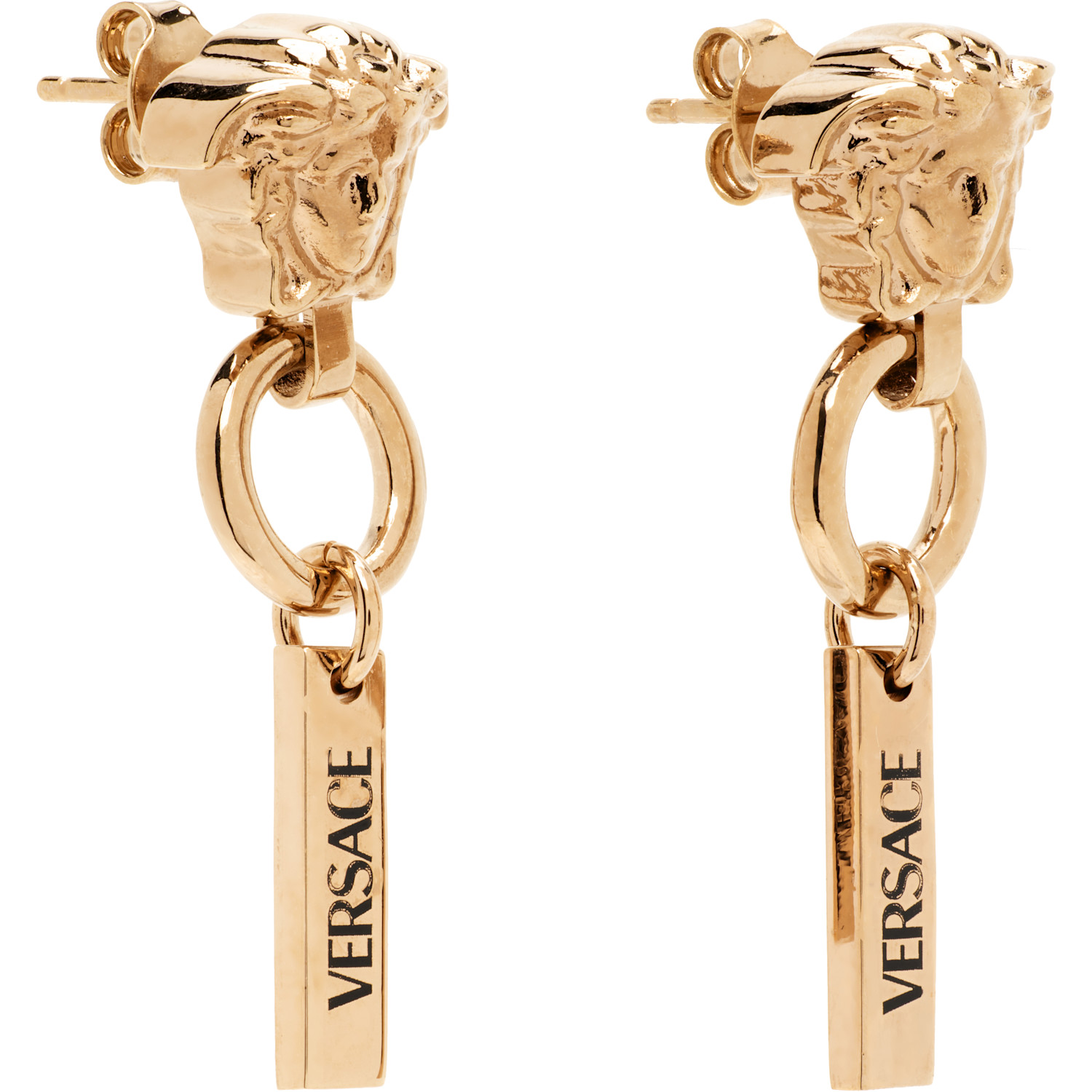  Versace Medusa Drop Earrings 