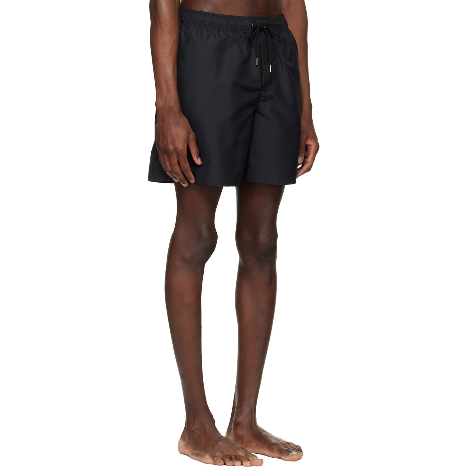  Versace Black Embroidered Swim Shorts 