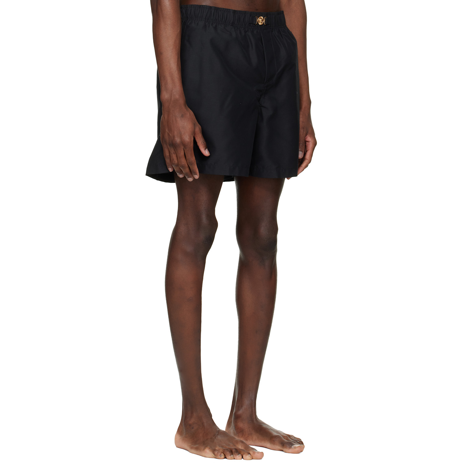  Versace Black Board Swim Shorts 