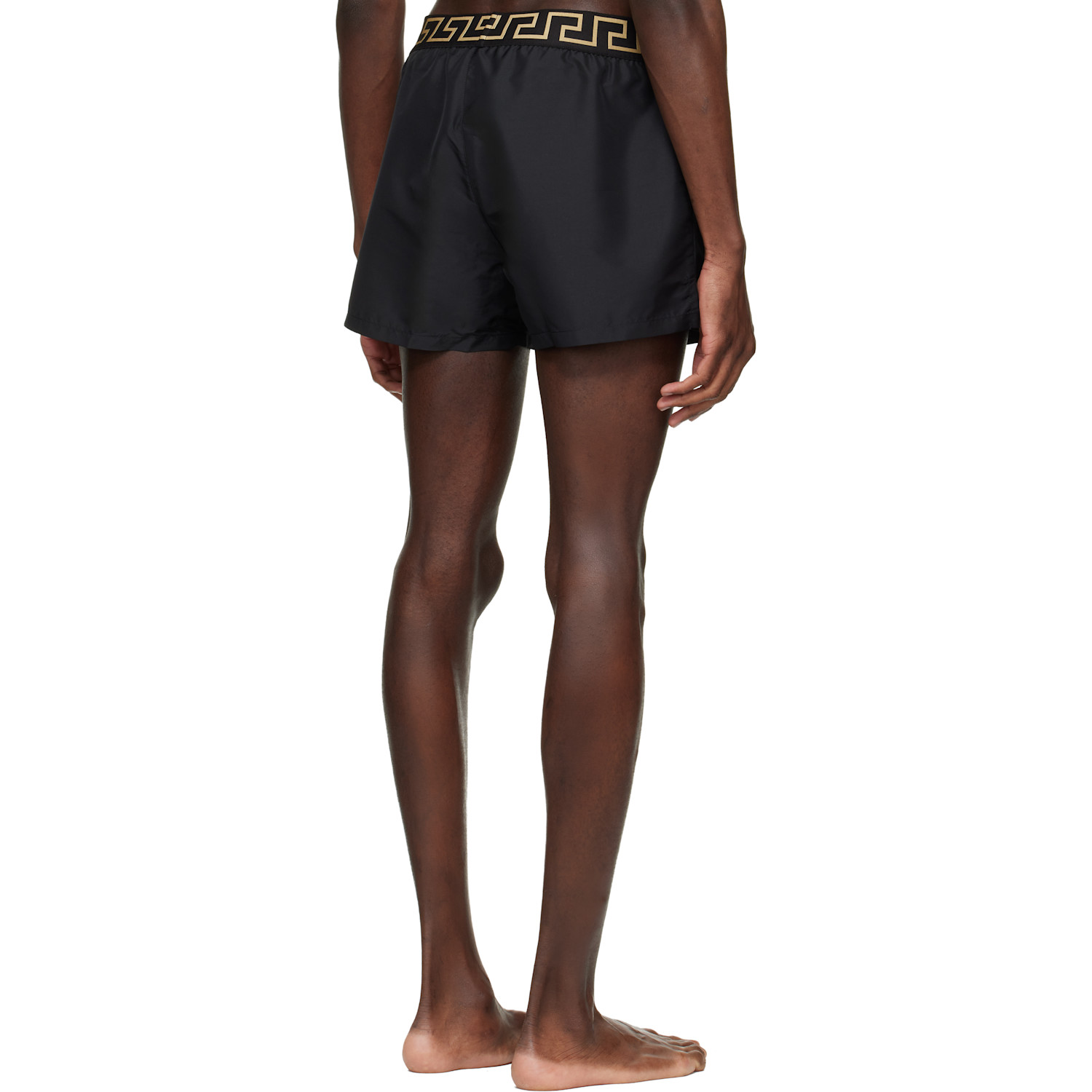  Versace Black Greca Swim Shorts 