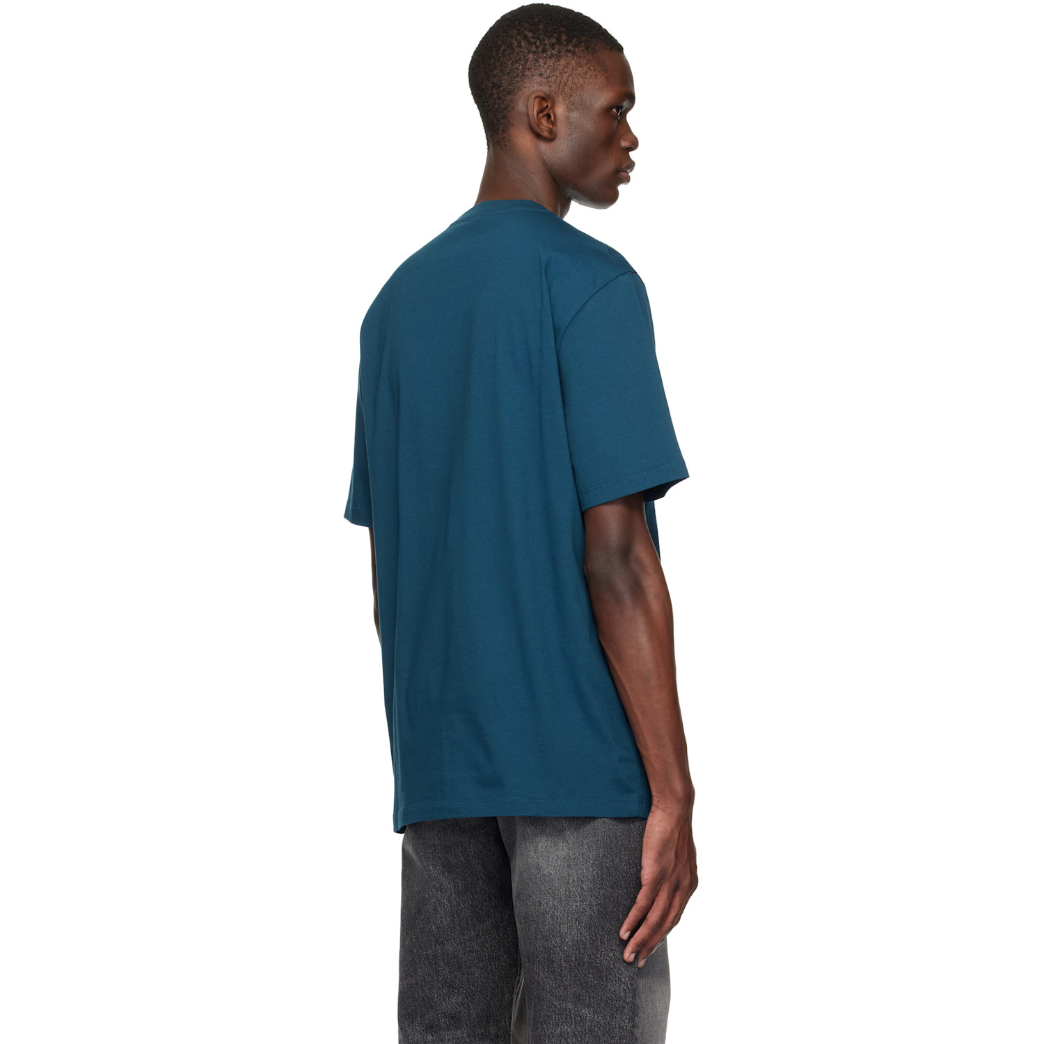  Versace Navy Printed Cotton-jersey Regular T-shirt 
