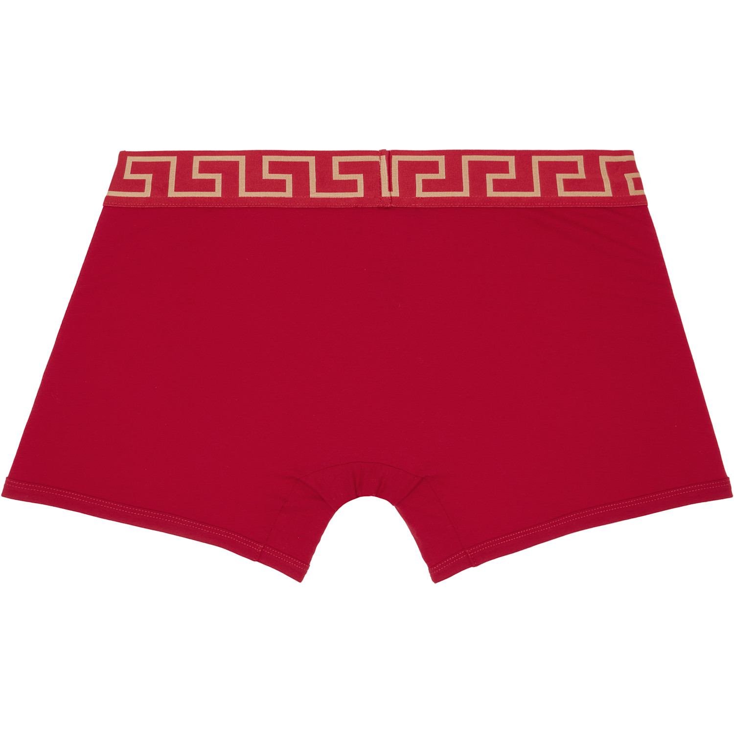  Versace Red Cotton-jersey Long Boxer Briefs 