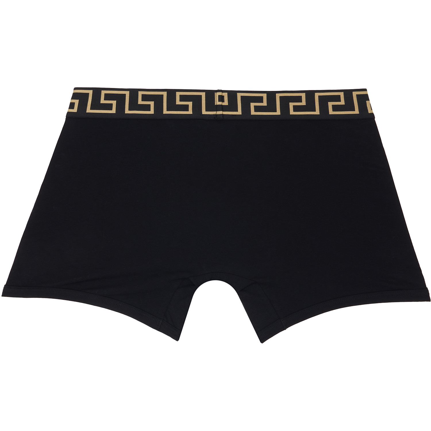  Versace Two-pack Black & White Greca Border Long Boxer Briefs 