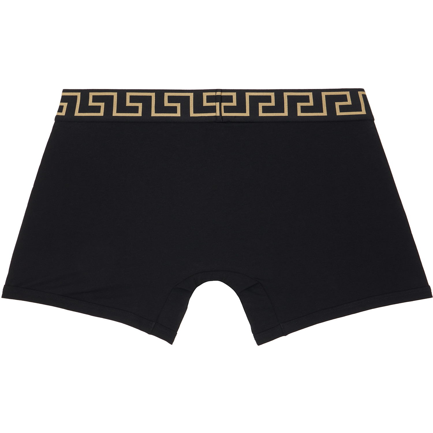  Versace Two-pack Black Greca Border Long Boxer Briefs 