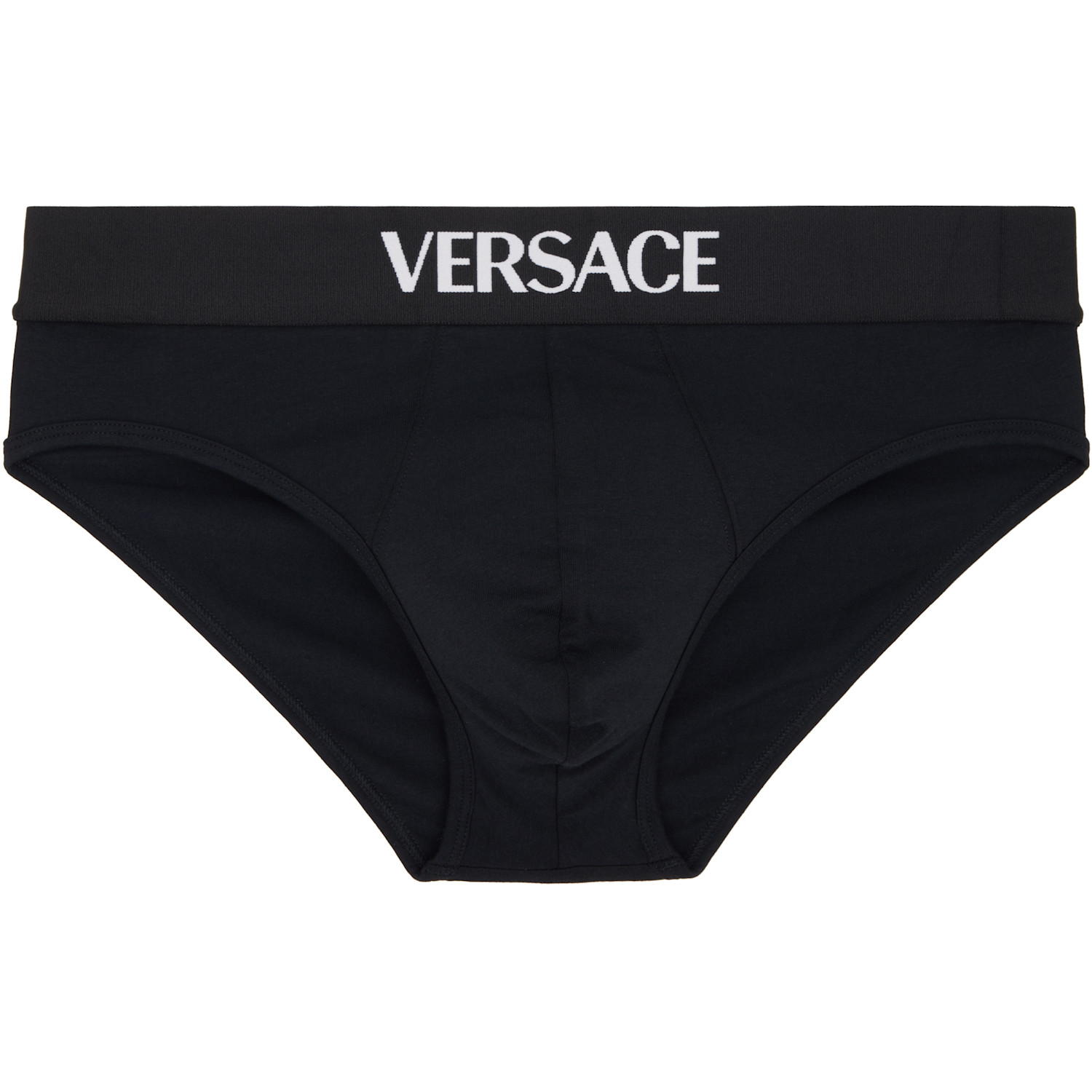 Versace Two-pack Black Cotton-jersey Briefs 