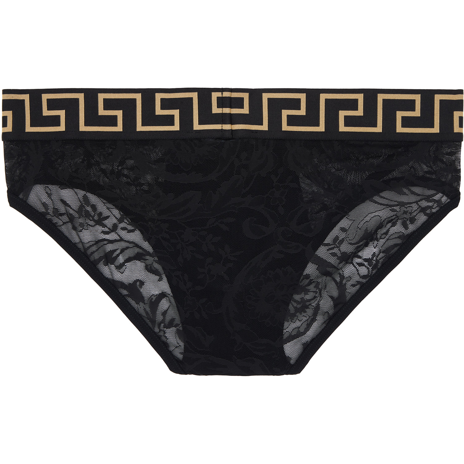  Versace Black Jacquard Barocco Briefs 