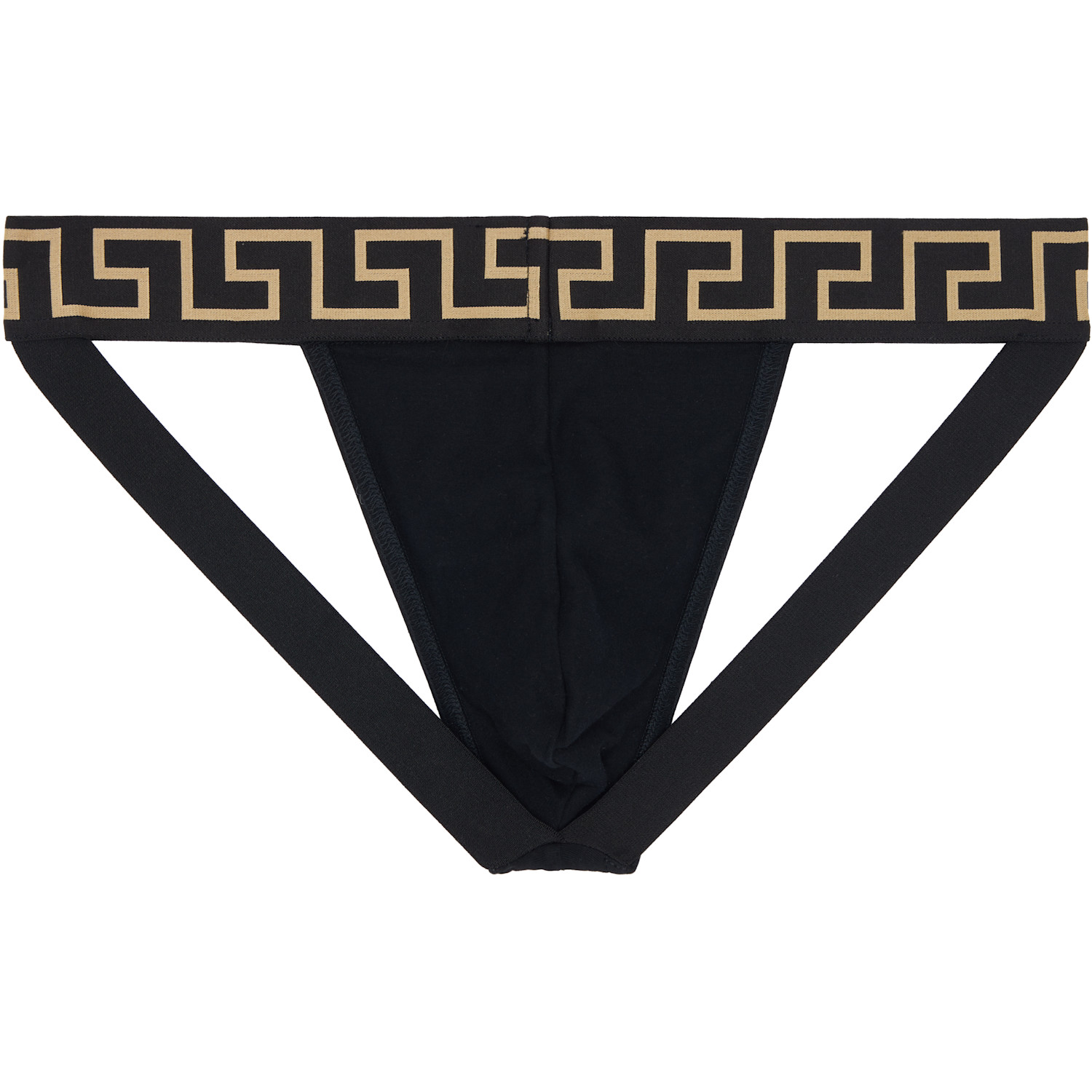  Versace Black Cotton-jersey Jockstrap 