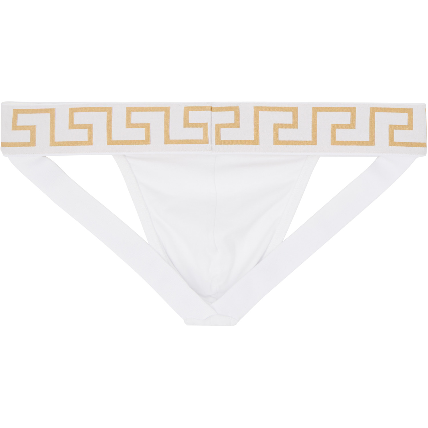  Versace White Cotton-jersey Jockstrap 