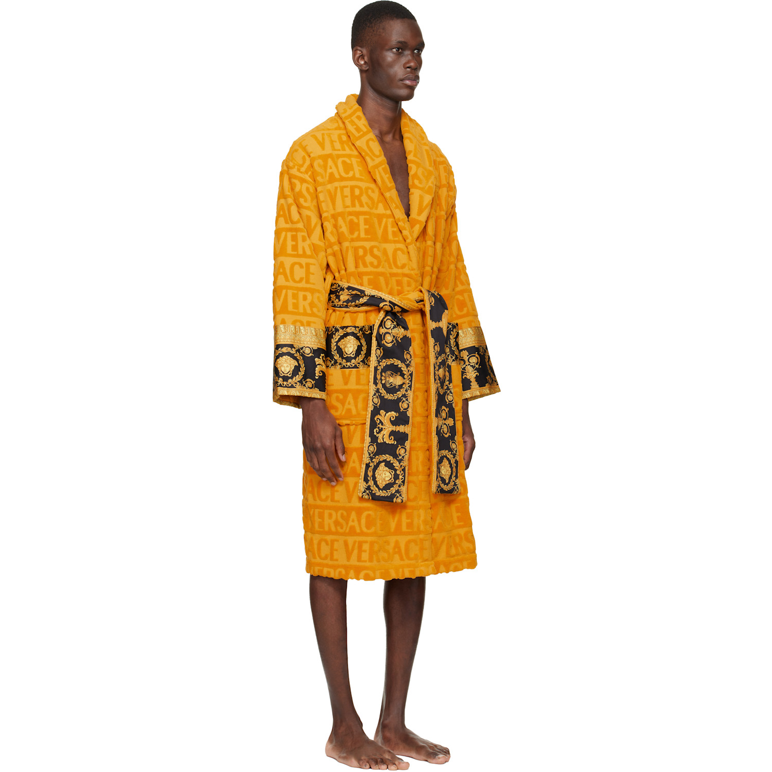  Versace Yellow 'i Heart Baroque' Bathrobe 