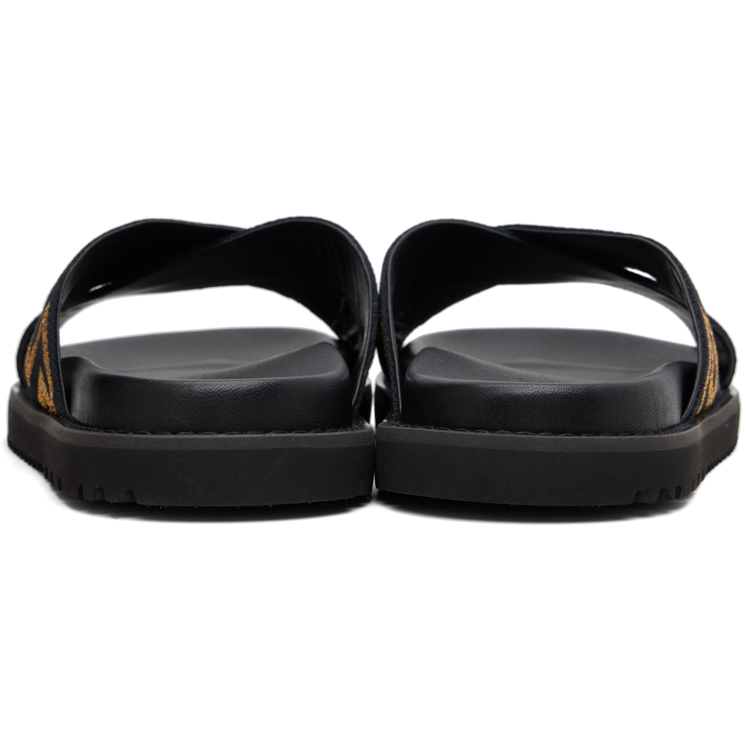  Versace Black Jacquard Nappa Sandals 