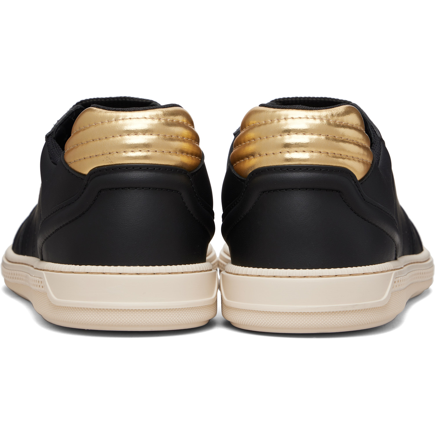  Versace Black Greca Court Faux-leather Sneakers 