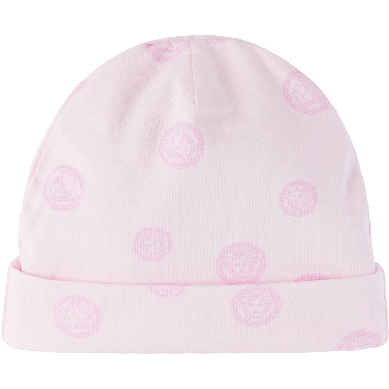  Versace Baby Pink Printed Cotton-jersey Sleepsuit Set 