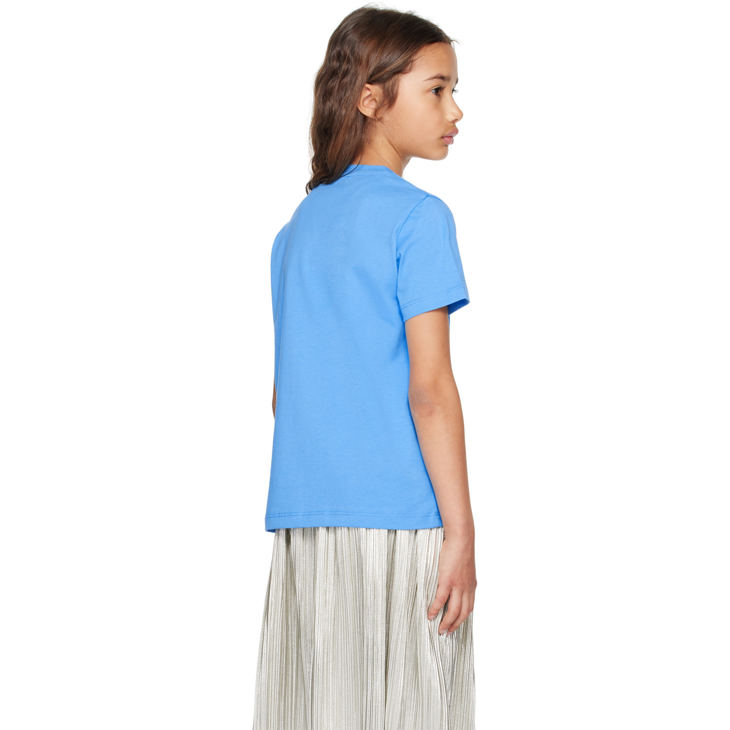  Versace Kids Blue Printed Cotton-jersey T-shirt 