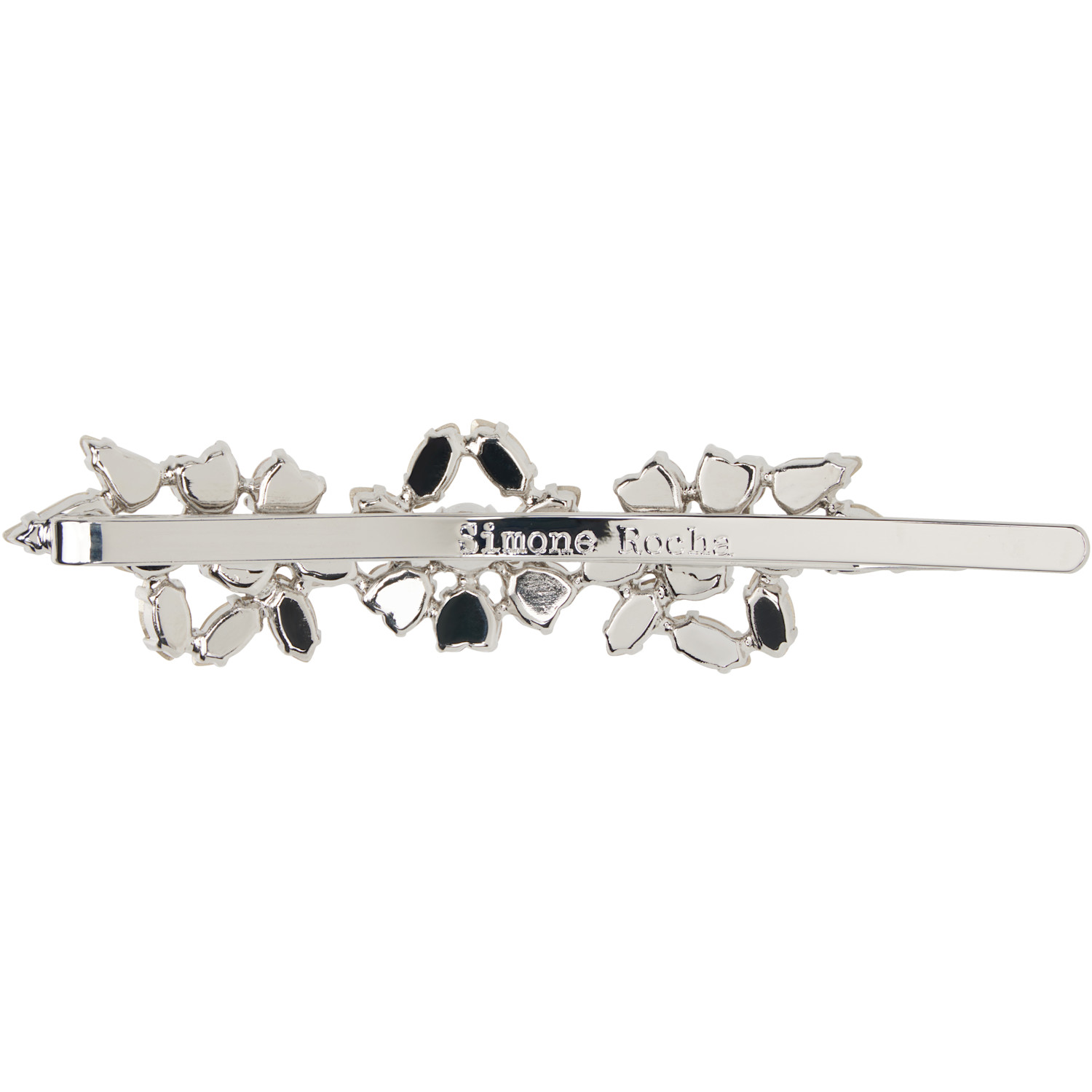  Simone Rocha Silver Heartbloom Hair Clip 