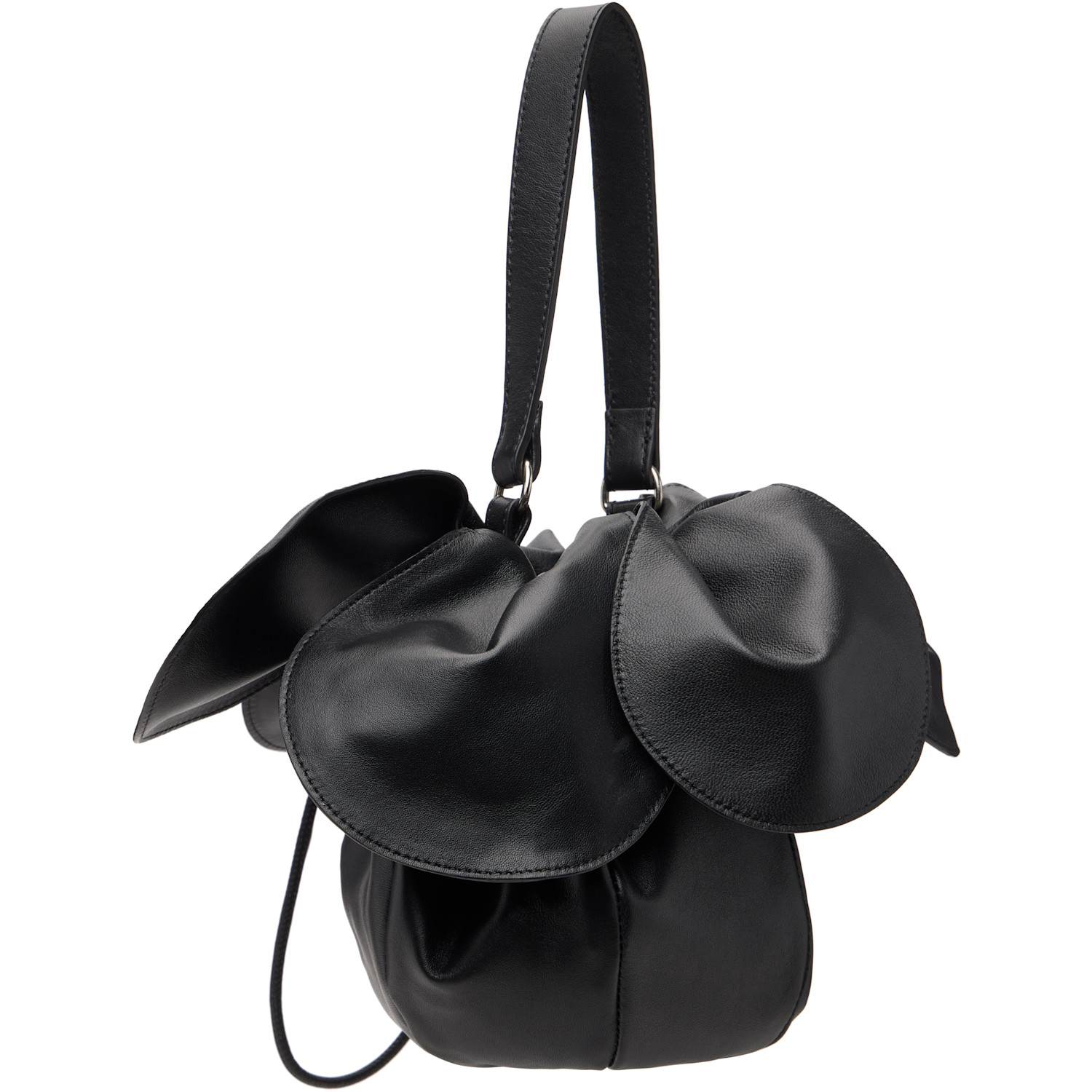  Simone Rocha Black Flower Petal Sling Bag 