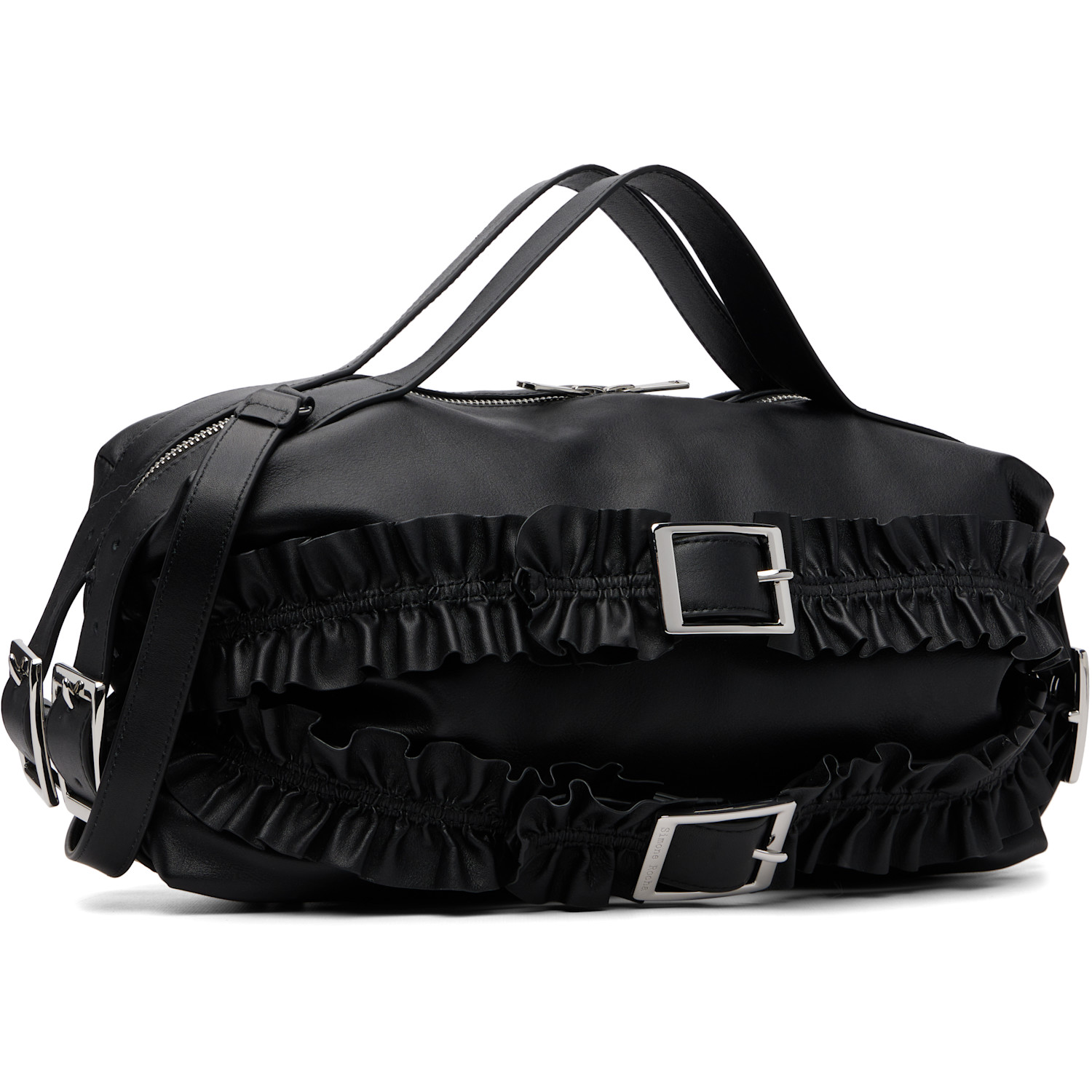  Simone Rocha Black Biker Frill Bag 