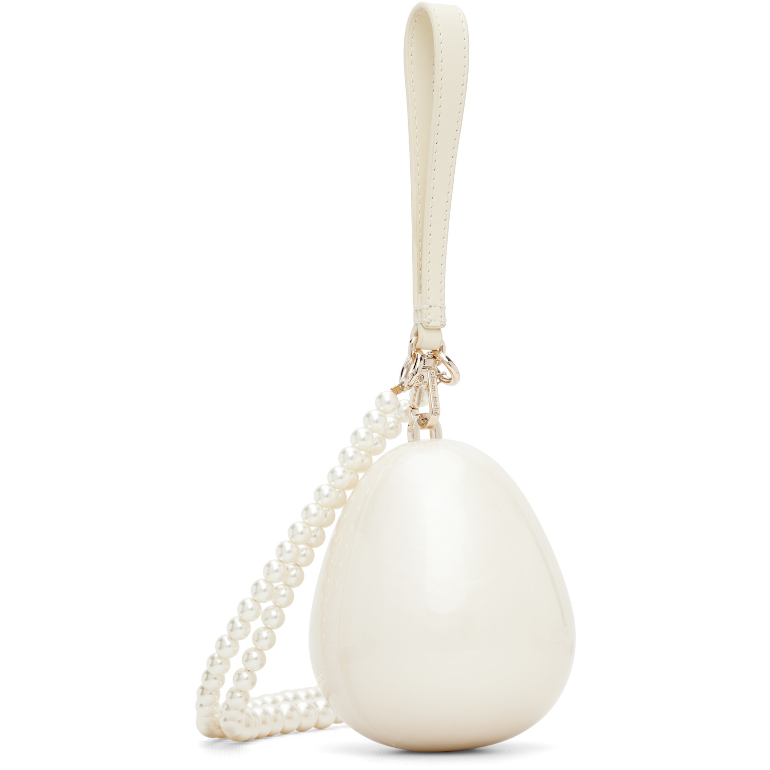  Simone Rocha Off-white Pearl Egg Bag 