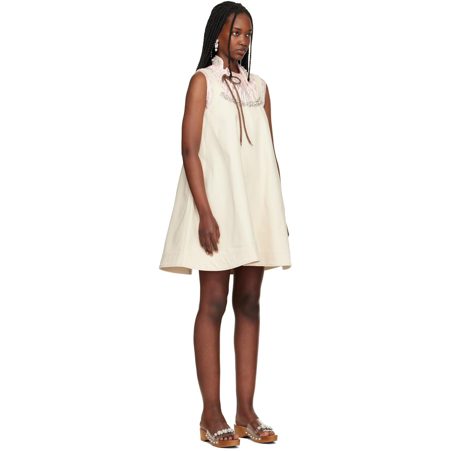  Simone Rocha Beige A-line Minidress 
