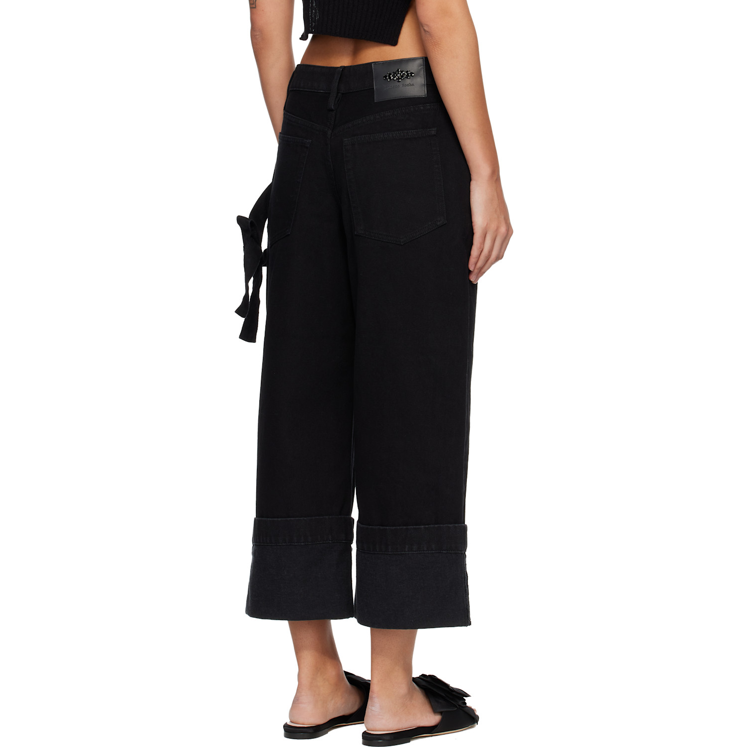  Simone Rocha Black Straight Leg Jeans 