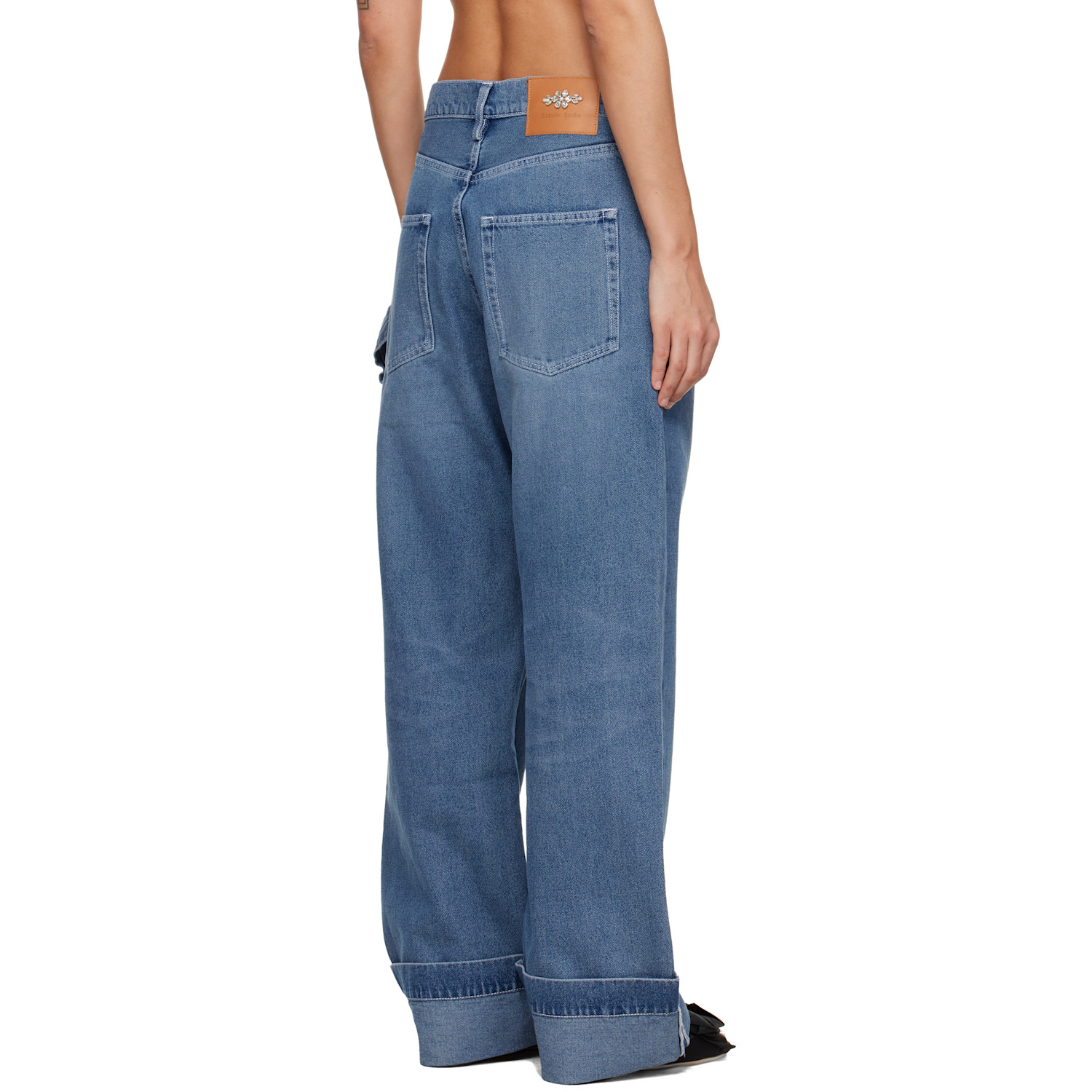  Simone Rocha Blue Straight Leg Jeans 