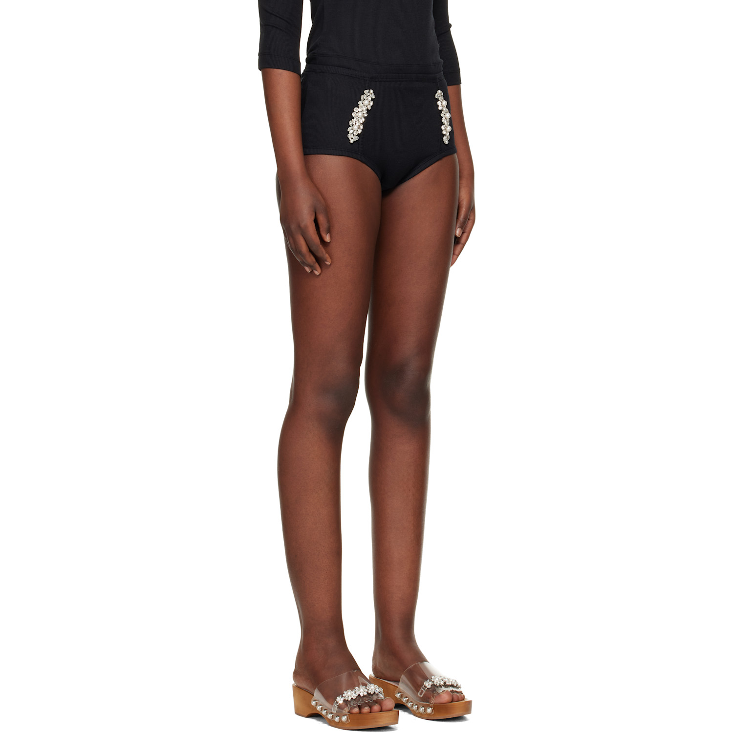  Simone Rocha Black Sculpt Briefs 