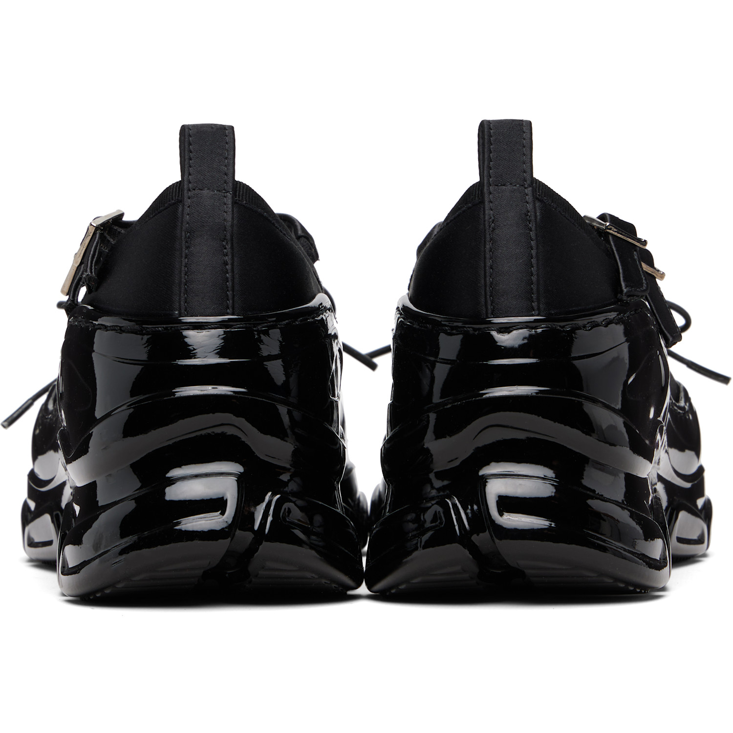  Simone Rocha Black Tracker Ballerina Sneakers 