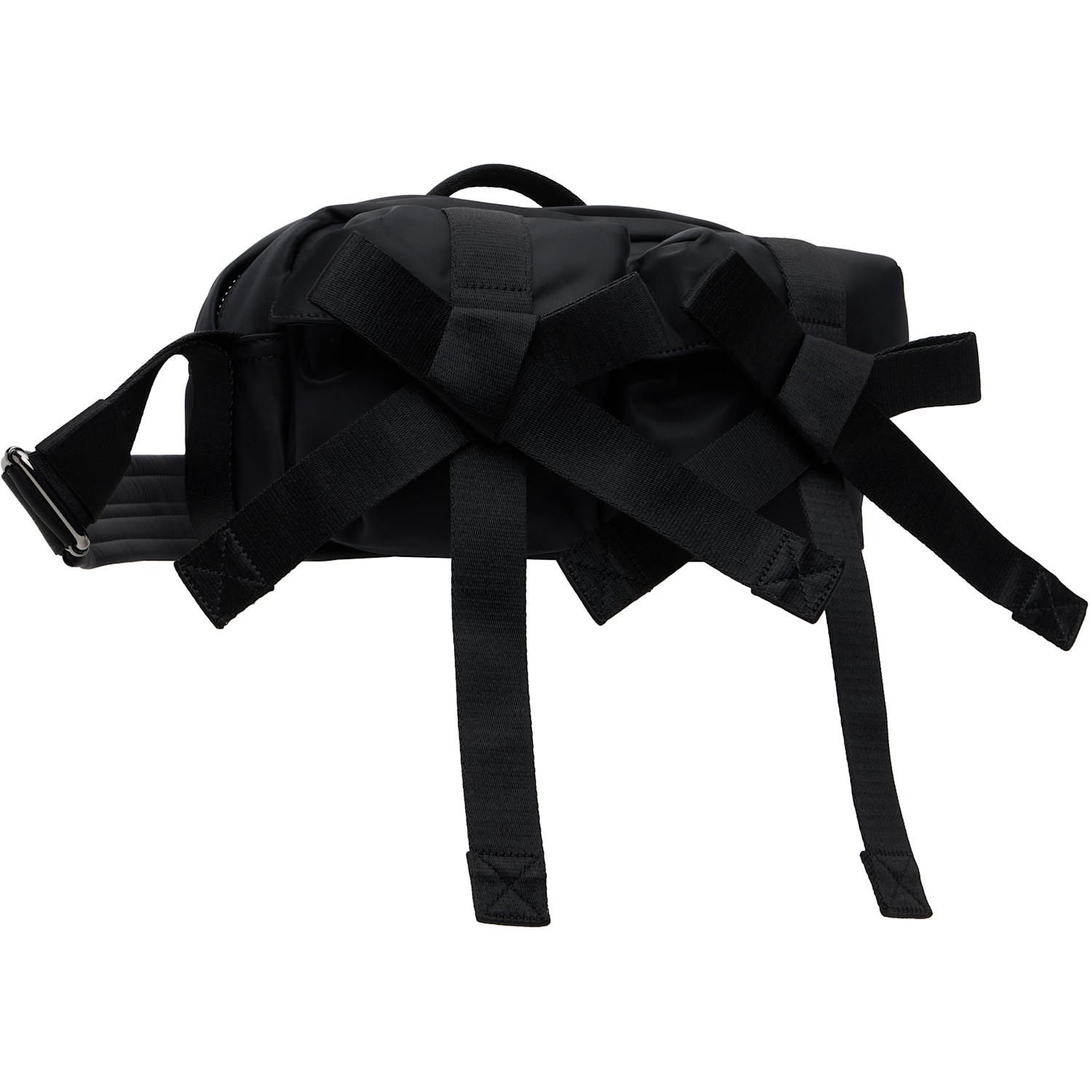  Simone Rocha Black Beaded Classic Bow Crossbody Bag 