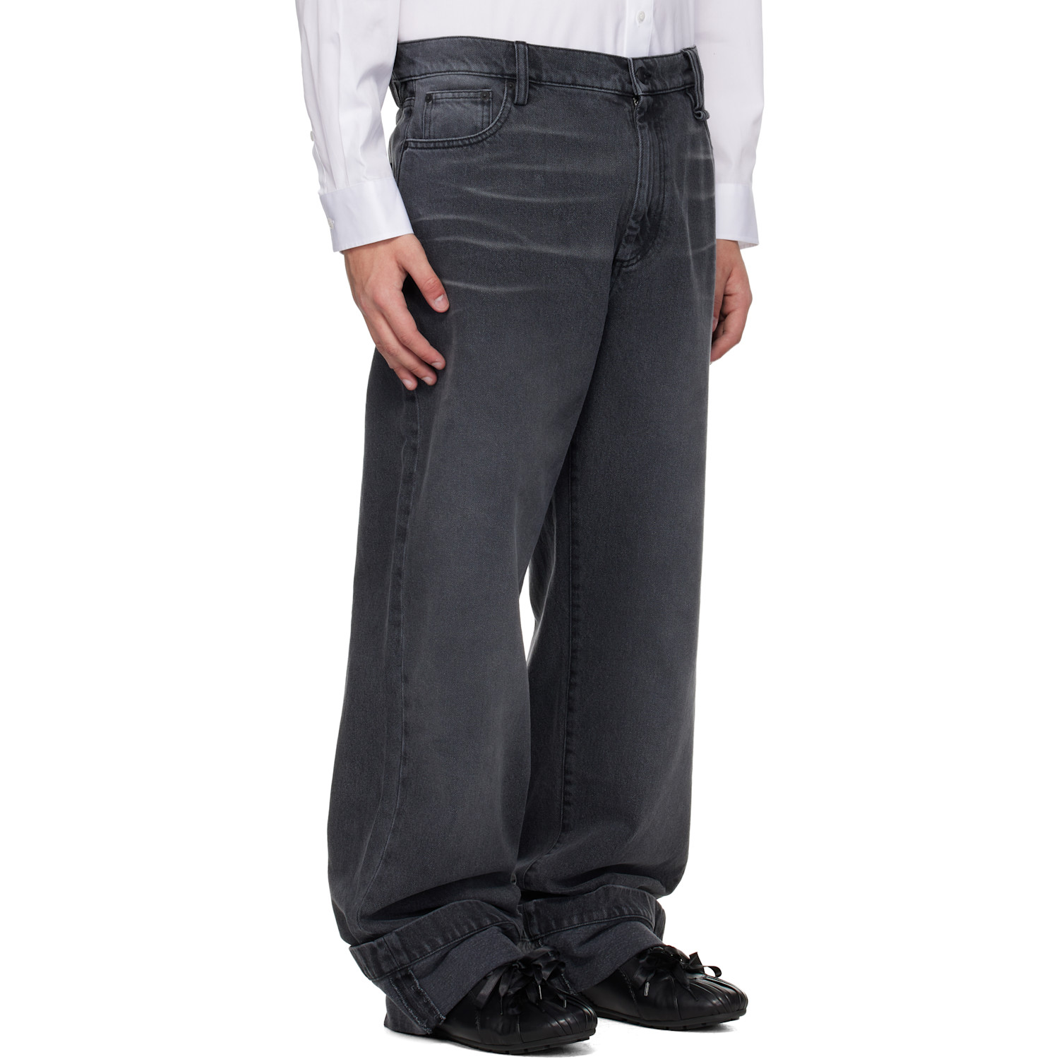  Simone Rocha Black Straight Leg Jeans 
