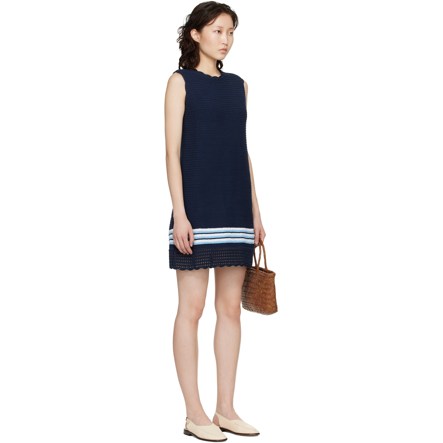  B.b. Wallace Navy Reinhardt Minidress 