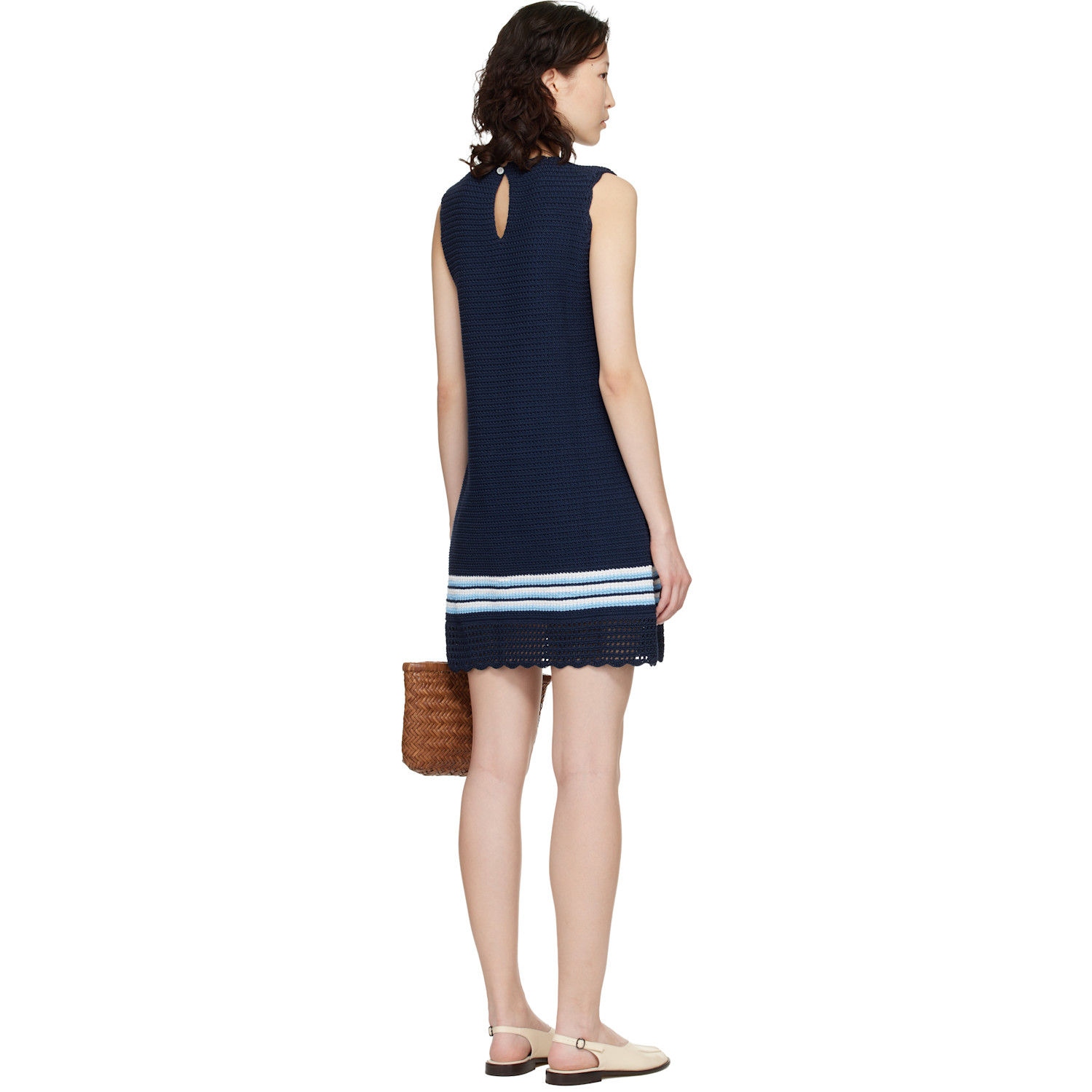  B.b. Wallace Navy Reinhardt Minidress 