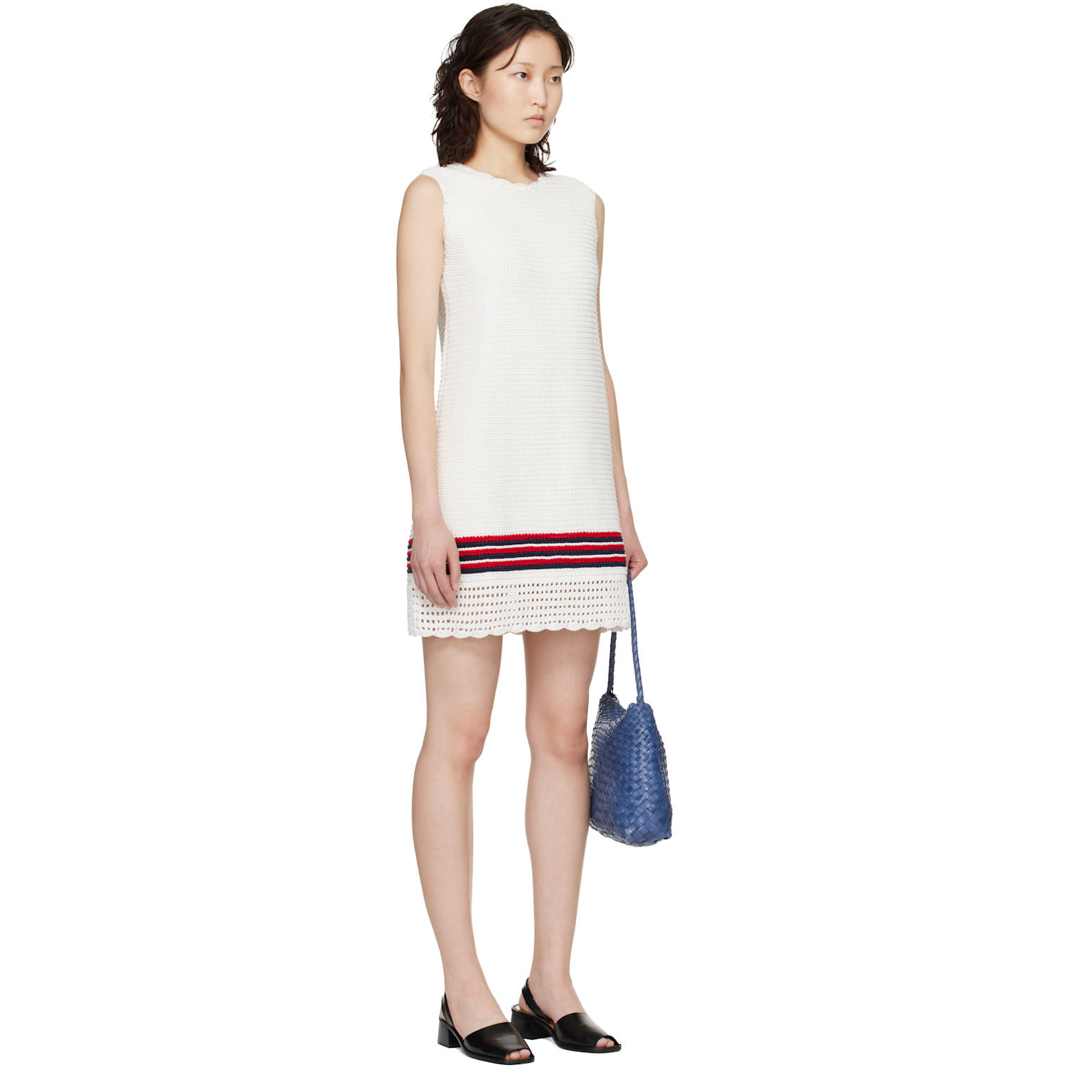  B.b. Wallace White Reinhardt Minidress 