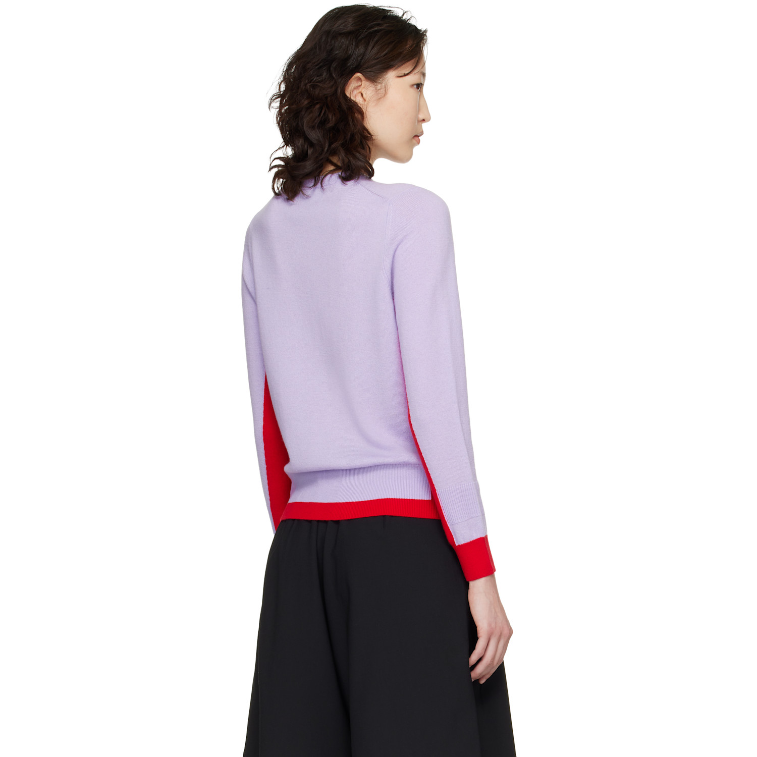  B.b. Wallace Purple & Red Hockney Sweater 