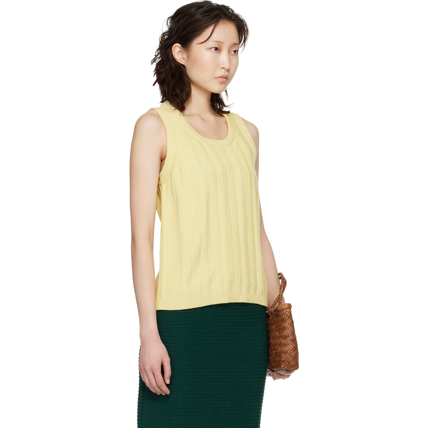  B.b. Wallace Yellow Baldesari Tank Top 