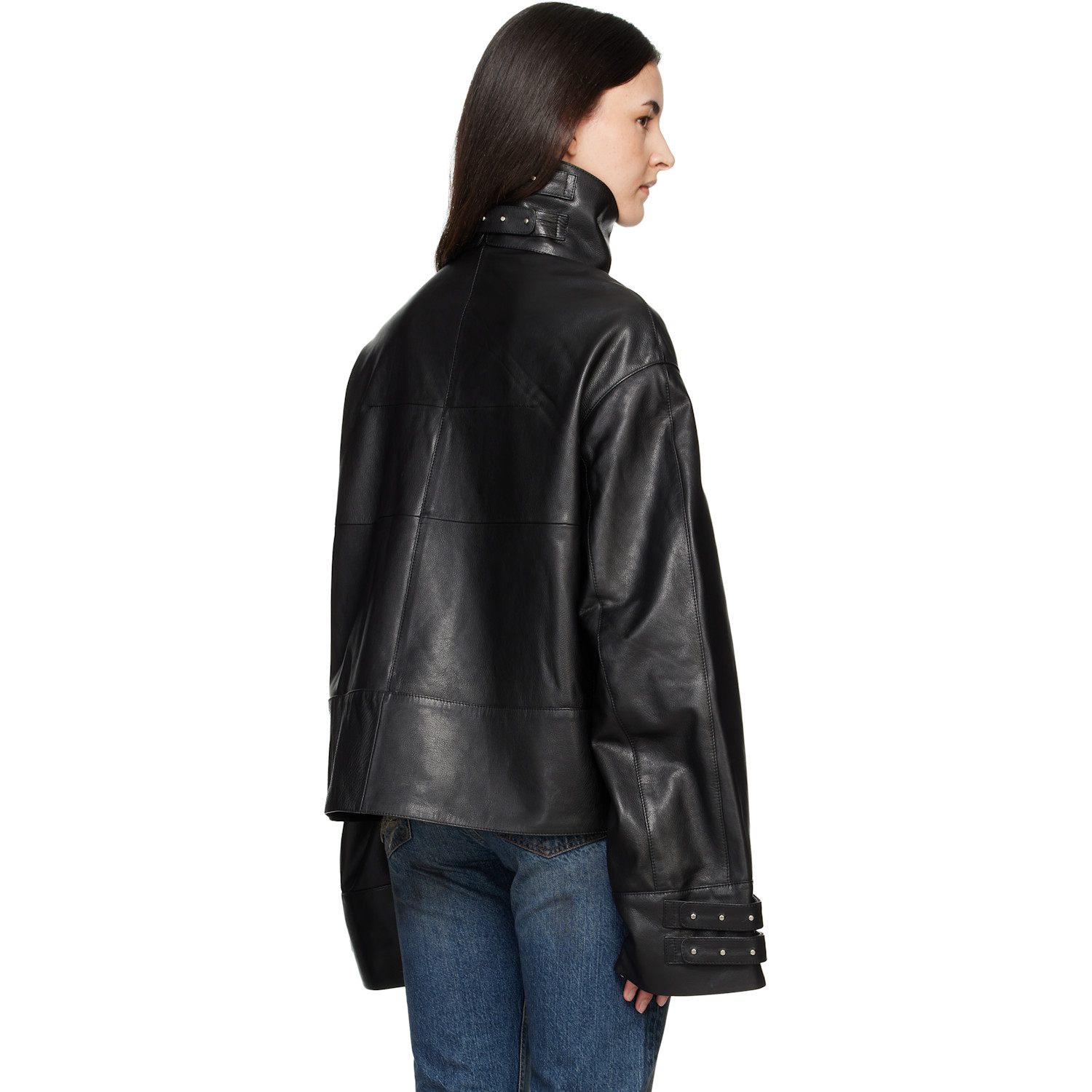  Matières Fécales Black Parma Leather Jacket 
