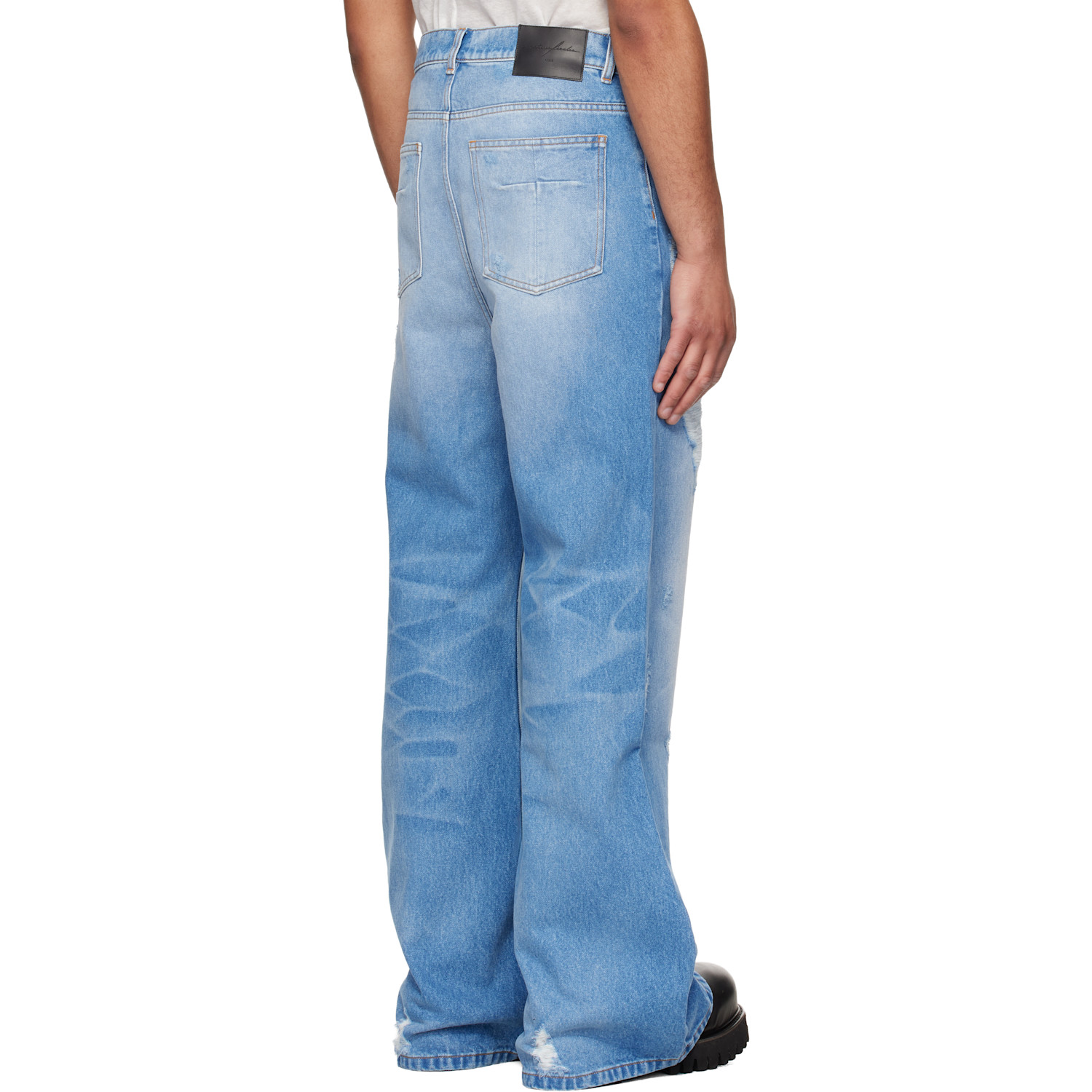  Matières Fécales Blue Flared Jeans 