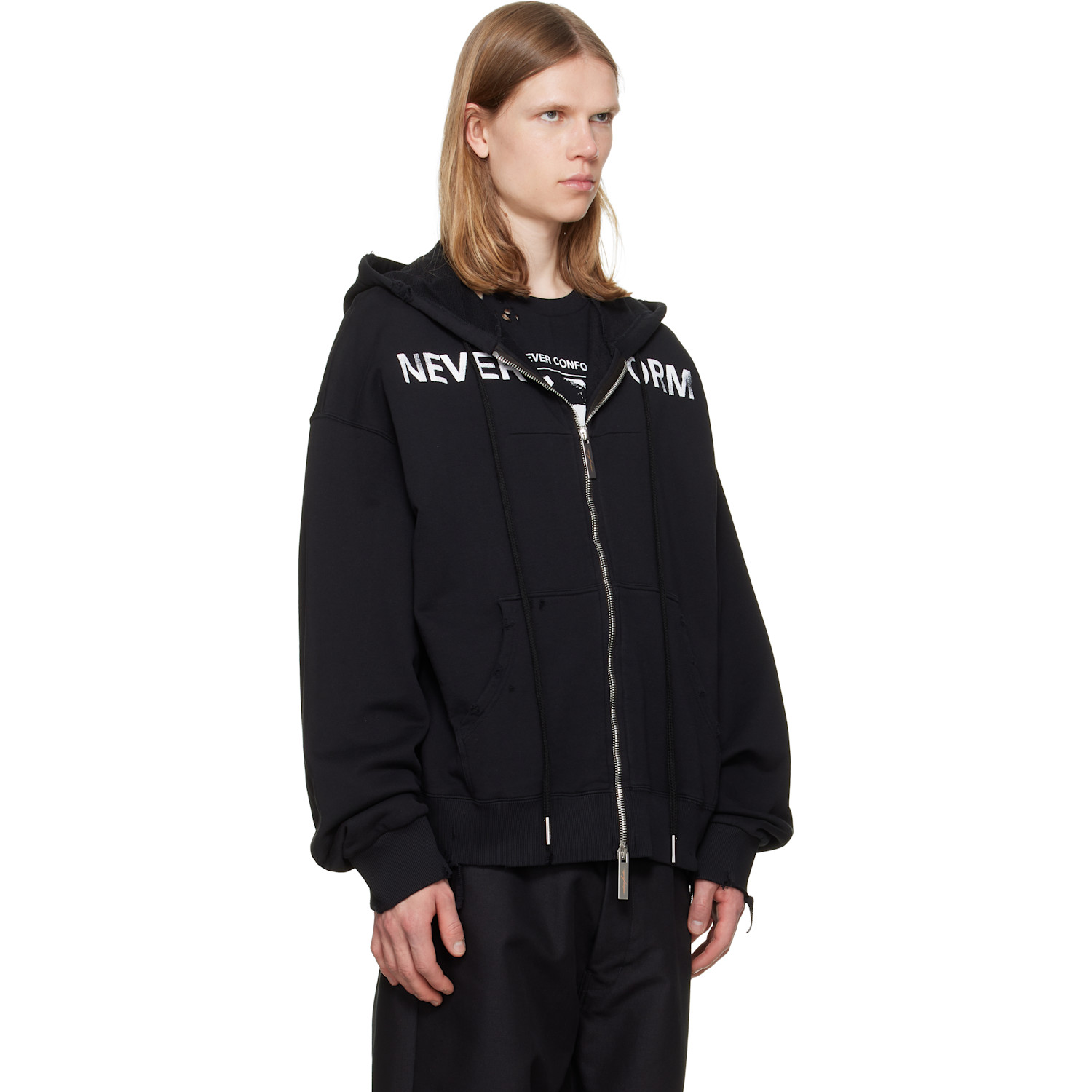  Matières Fécales Black 'never Conform' Hoodie 