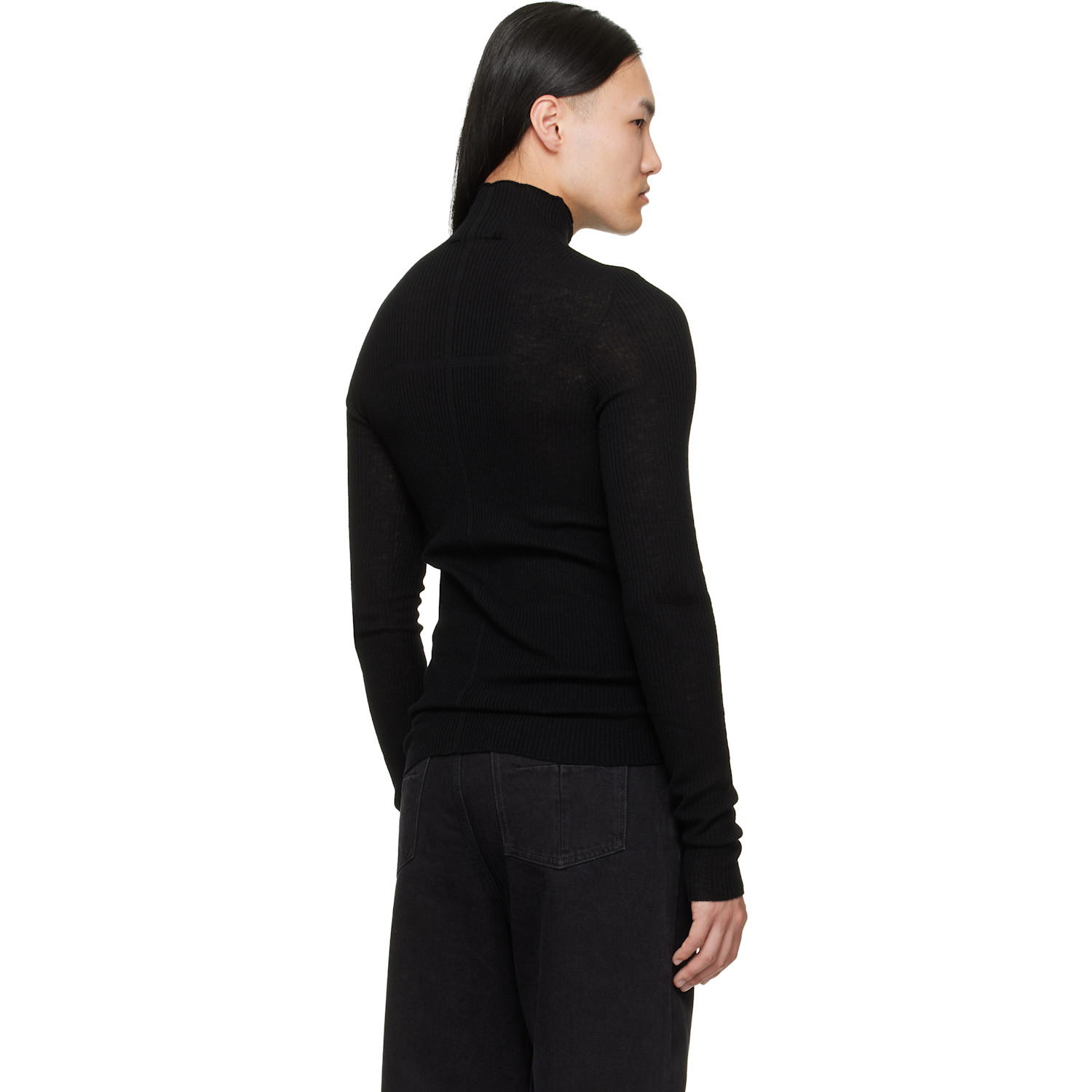 Matières Fécales Black Forever Knit Turtleneck 