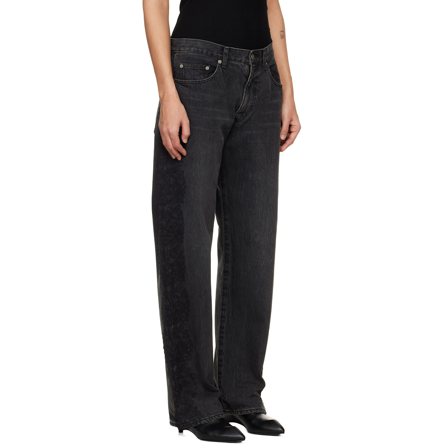  Undercover Black Lace Jeans 