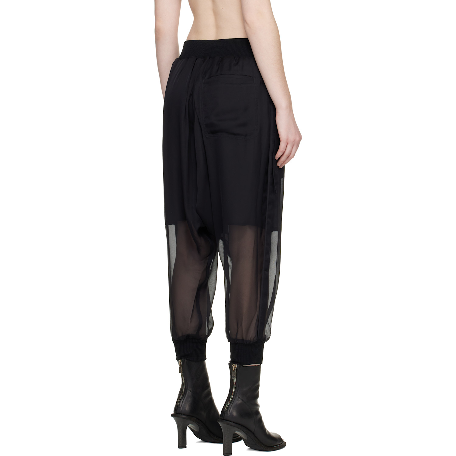  Undercover Black Sheer Trousers 