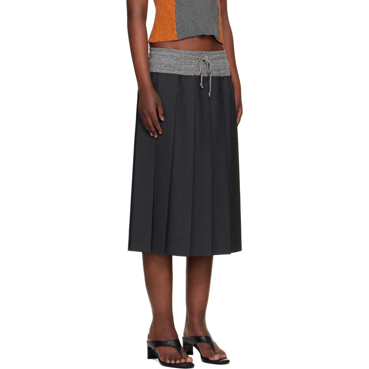  Undercover Gray Up1f1603-2 Midi Skirt 