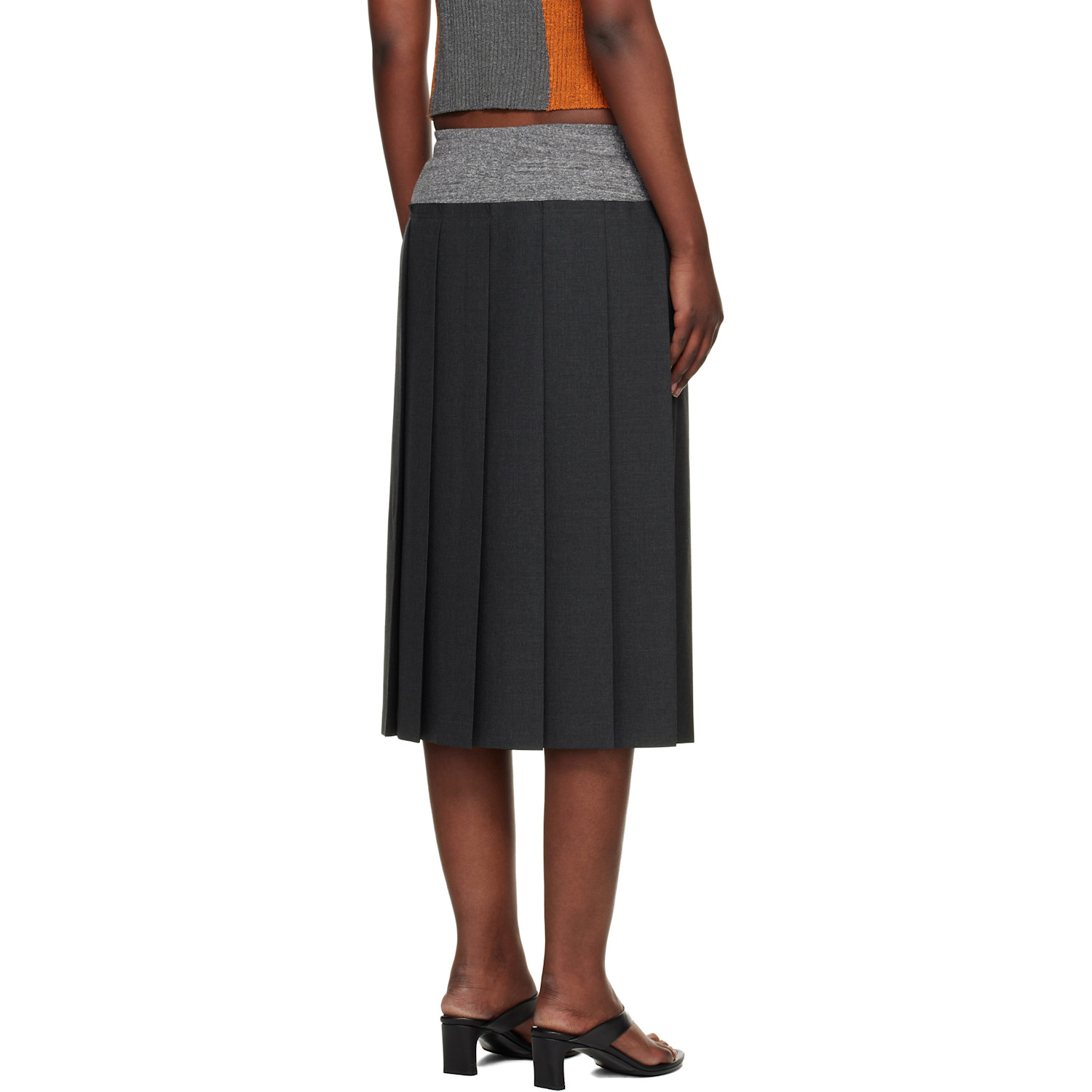  Undercover Gray Up1f1603-2 Midi Skirt 