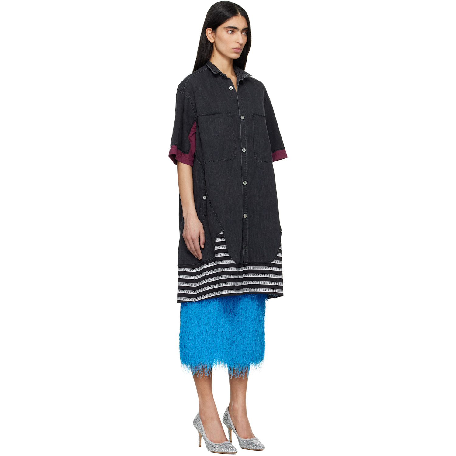  Undercover Black Up1f1402 Denim Shirt 