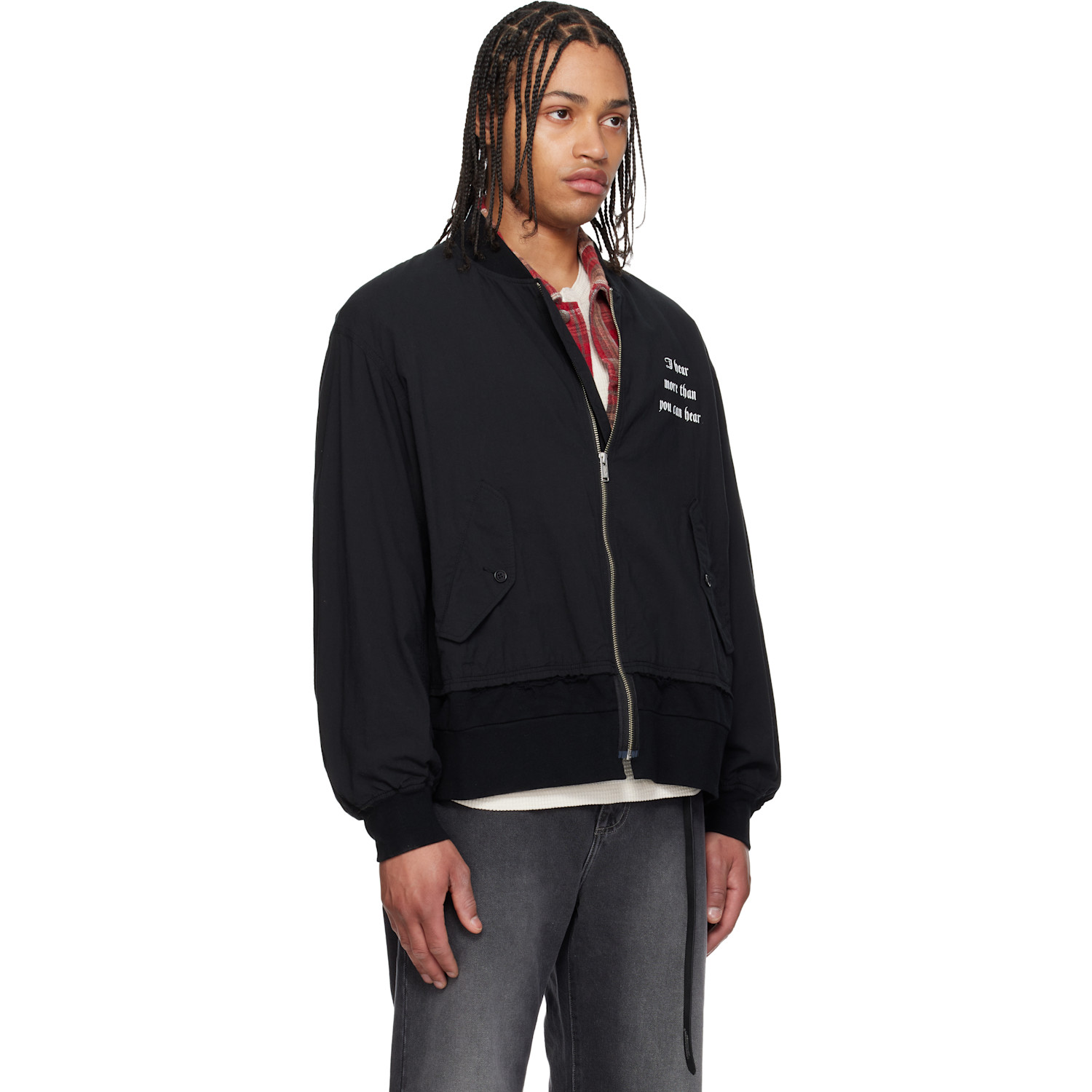  Undercover Black Up1f4201 Bomber Jacket 