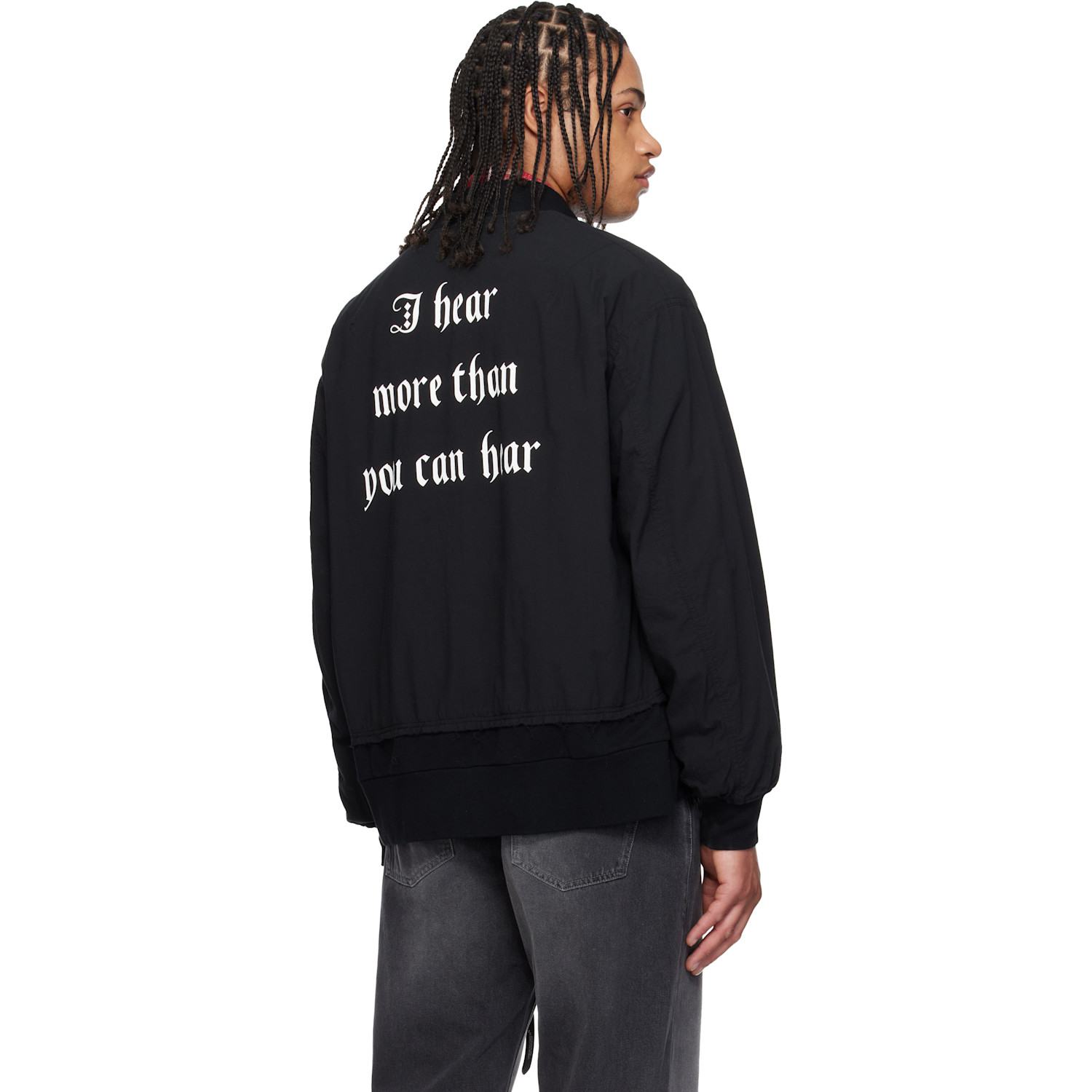  Undercover Black Up1f4201 Bomber Jacket 