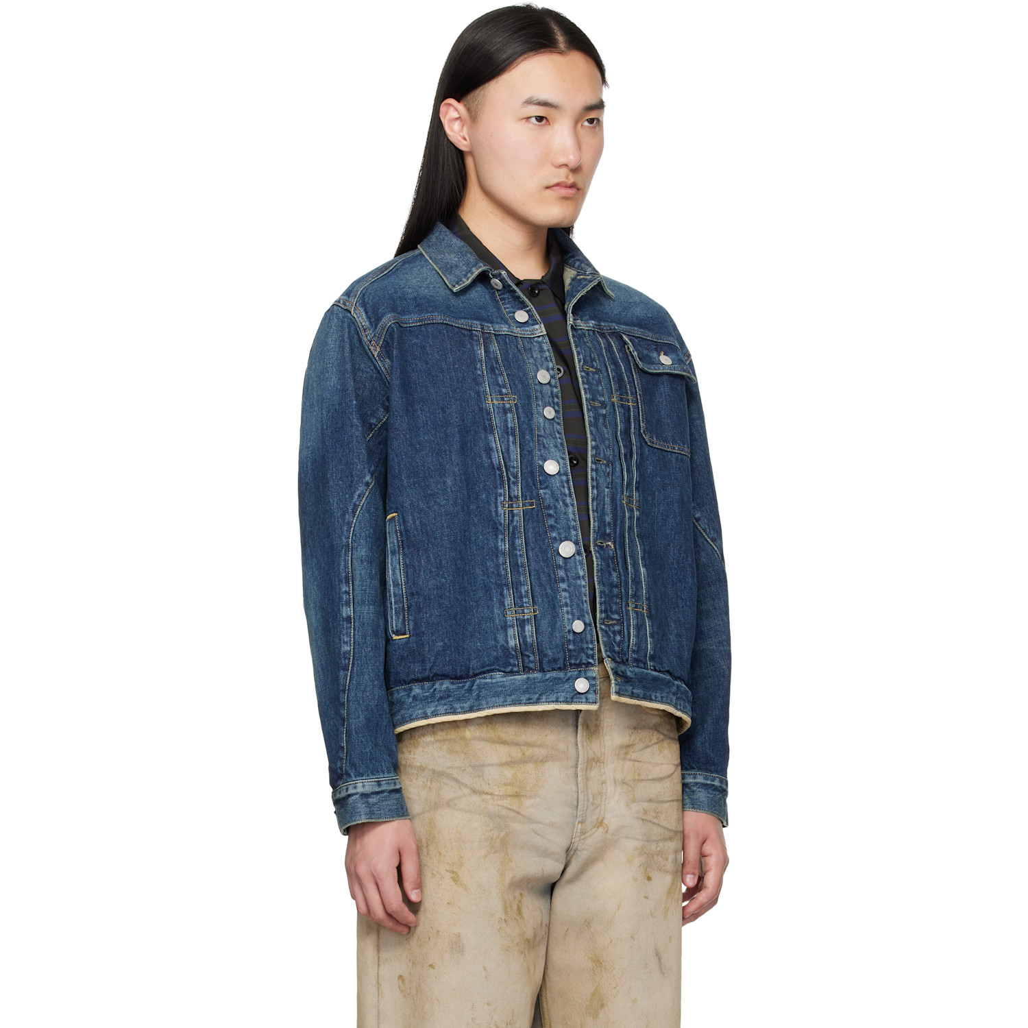  Undercover Navy Uc1f4204-1 Denim Jacket 