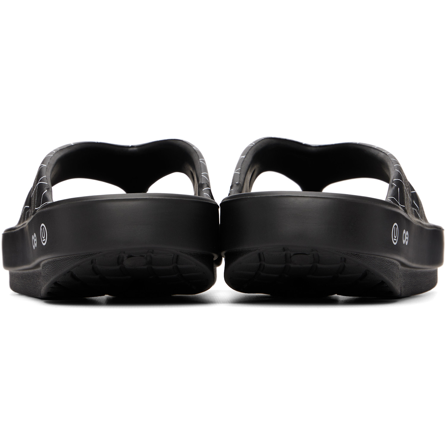  Undercover Black Oofos Edition Uc1f4f03 Flip-flops 