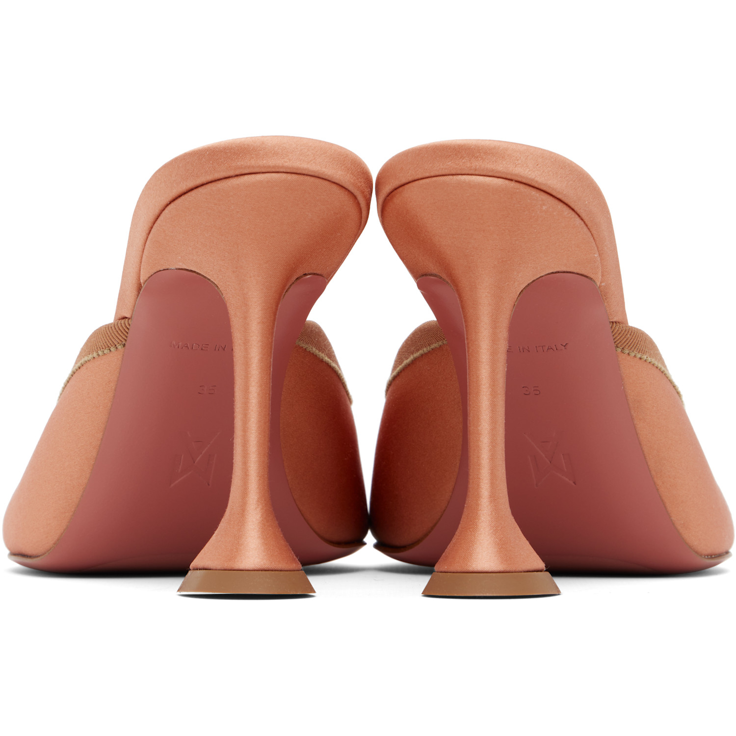  Amina Muaddi Beige Lila Slipper 95 Heels 