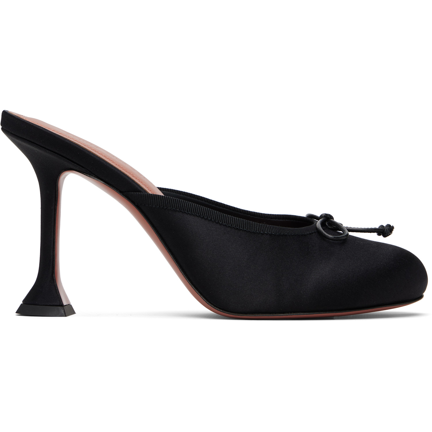 Amina Muaddi Black Lila Slipper 95 Heels