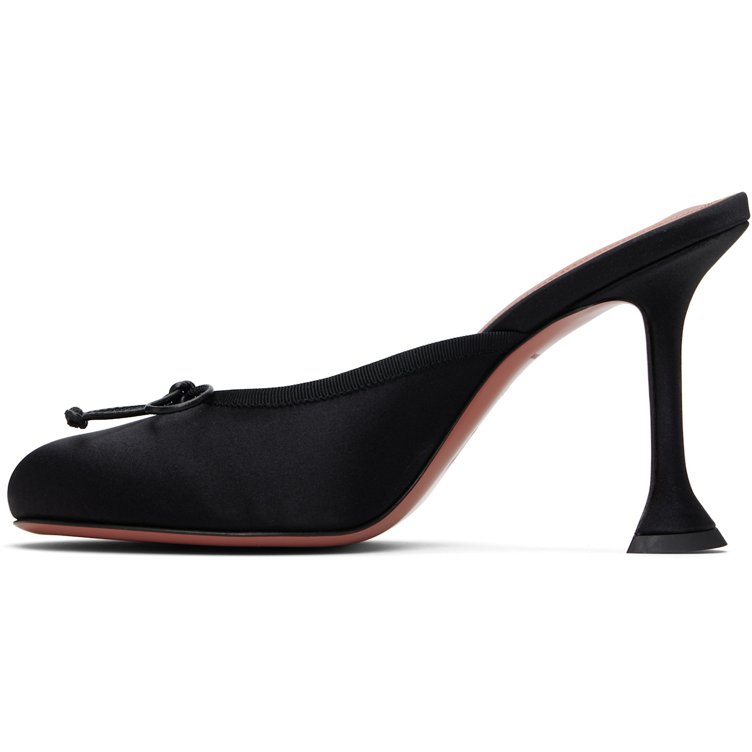  Amina Muaddi Black Lila Slipper 95 Heels 